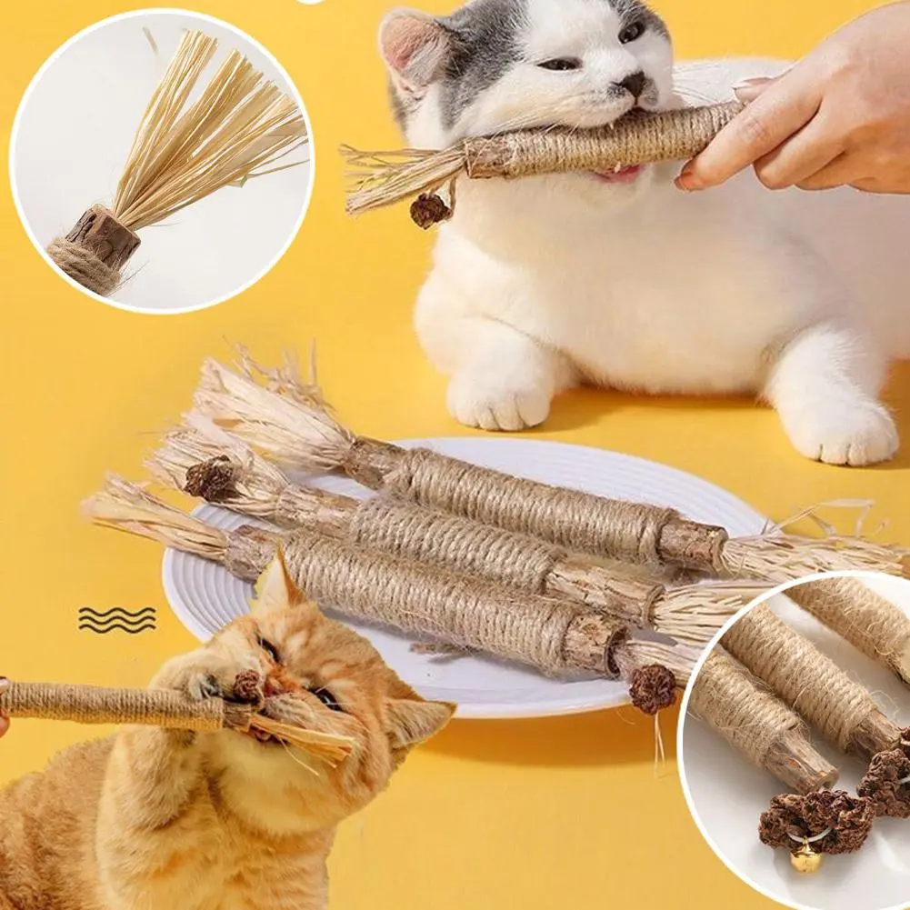 Cat Teething Toy Self-stimulating Relieving Boredom Tool Stick Cat Bite-resistant Cat-nurturing