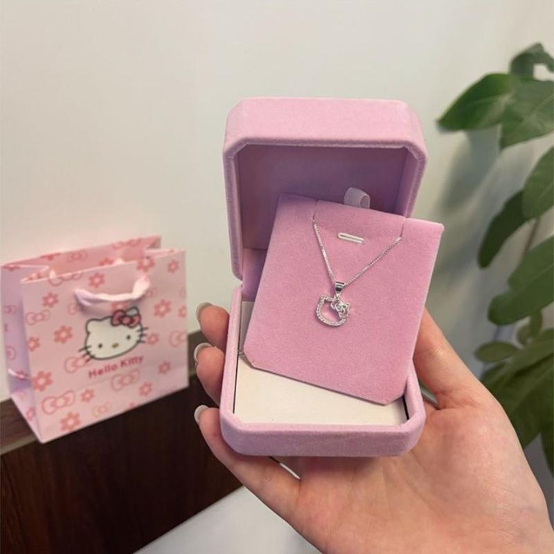 Vòng Cổ Hello Kitty, Mặt Dây Chuyền Ngọt Ngào Và Đáng Yêu, Dây Chuyền Xương Đòn, Dành Cho Bạn Gái, Quà Tặng Đi Bộ, Bán Chạy, Thích Hợp Làm Quà Sinh Nhật, Nữ 1