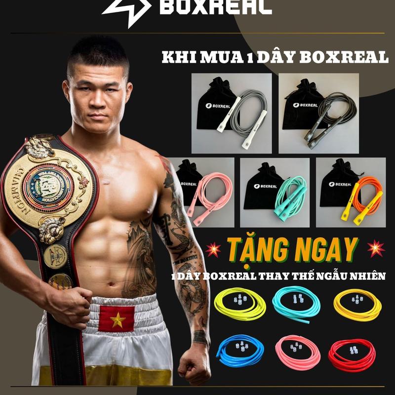 Combo Dây Nhảy Tốc Độ BOXREAL 6mm + Dây Thay Thế - Pvc Rope - Dây Nhảy Thể Dục - Dụng Cụ Tập Luyện [tập gym]