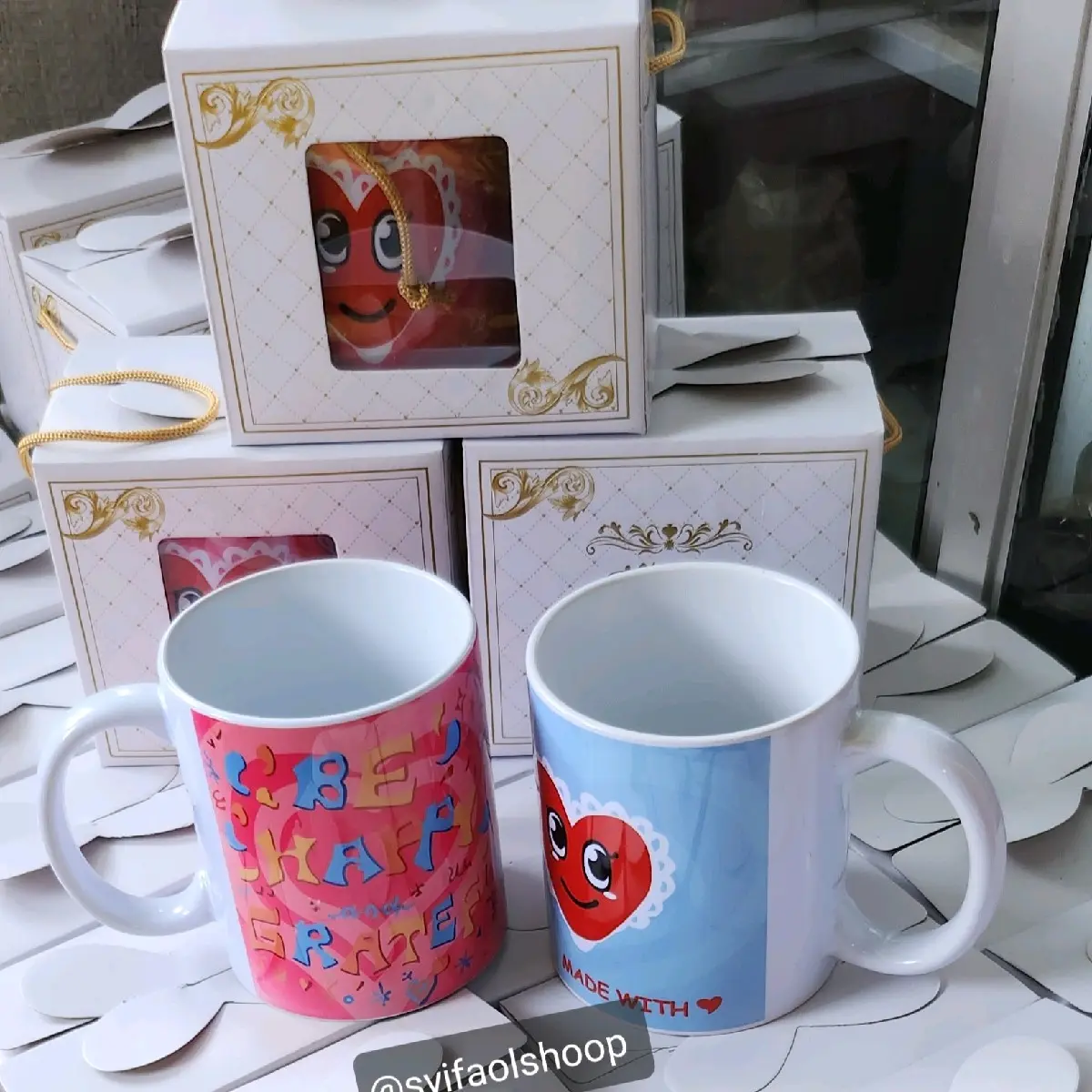 Mug Print + Kemasan Bok