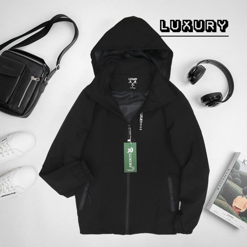 Áo khoác Gió Nam Nữ 2 lớp lót lưới chống nước có túi trong 2024   Jacket Menswear
