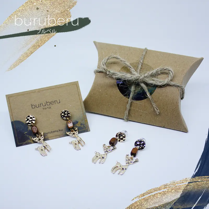 Shikai | Elegant Earrings - Anting Fashion - buruberuku Gold 3
