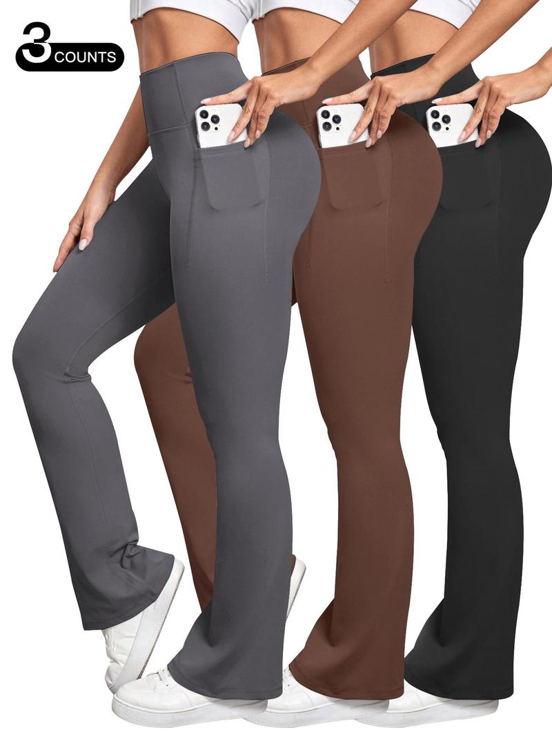 Product Introduction of Women's Solid High Waist Sports Leggings, Casual Comfy Breathable Skinny Pants for Yoga Gym Workout, Ladies Sportswear for All Seasons 1