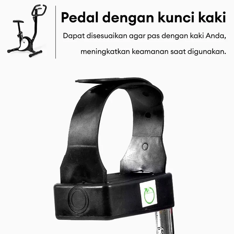BG SPORT Sepeda Statis Spinning Bike Alat Fitness Exercise Bike Resistensi Adjustable Anti Slip Dukung hingga 150kg 4