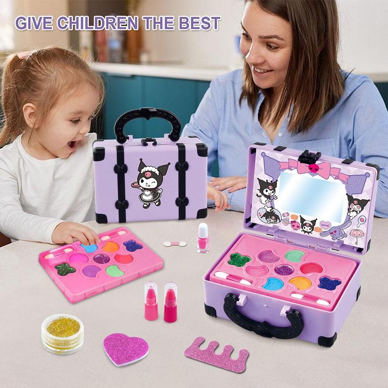 Product Introduction of Girls Cosmetics Makeup Pretend Toy Kit Portable Make Up Washable Play Makeup Toys For Children Kids  Gift Toys 23