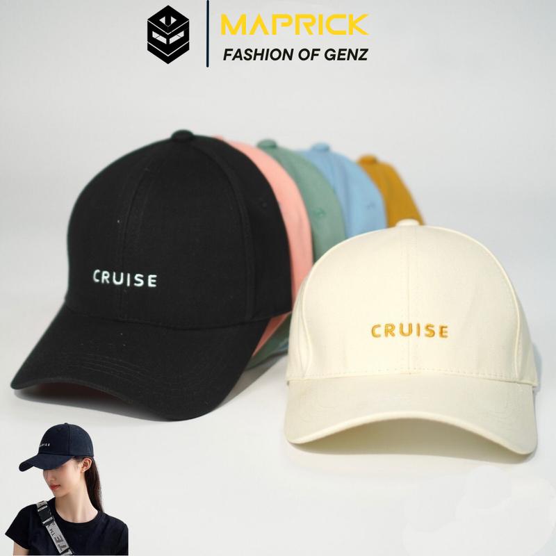 Mũ lưỡi trai ️Nón kết thêu chữ CRUISE chất kaki cao cấp form unisex nam nữ