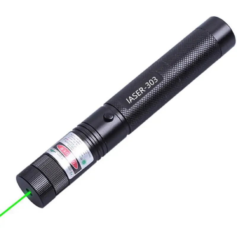 Đèn pin hợp kim nhôm 303, Xanh Lá laser, con trỏ ánh sáng, đèn pin văn phòng, máy chiếu giảng dạy ngoài trời 5