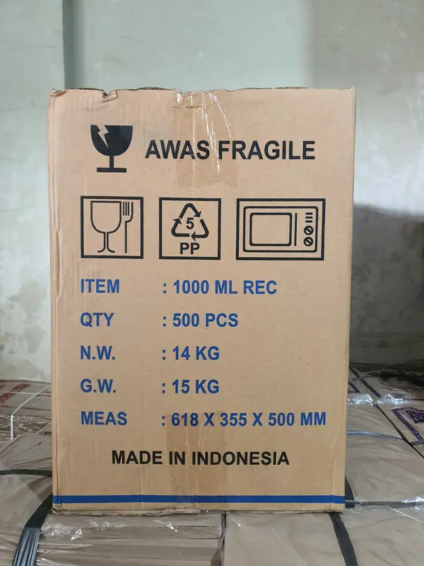 Thinwall DM 1000ml REC Plastik Packaging / REUSABLE - Tahan Panas - Anti Bocor - Ramah Lingkungan 2