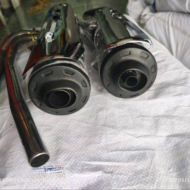 Pô ex 2010 1;1 Fake Êm như zin và Móc nhẹ ống xả 25mm Sài cổ 27mm Gắn Wave Drream Si ..vvv Phụ Tùng