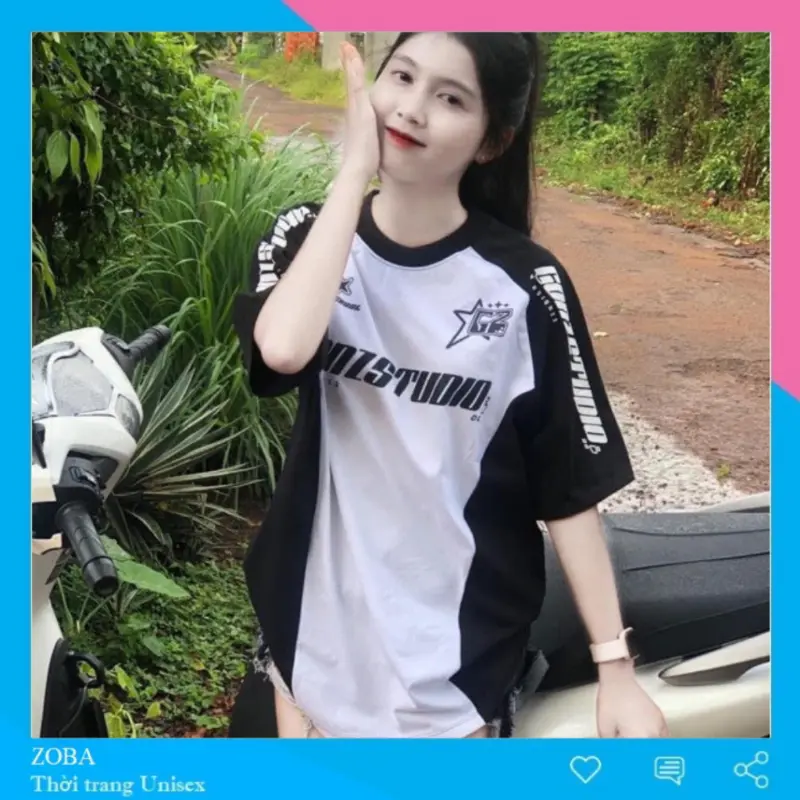 Áo thun tay lỡ form rộng unisex RAGLAN, Áo phông nam nữ form rộng