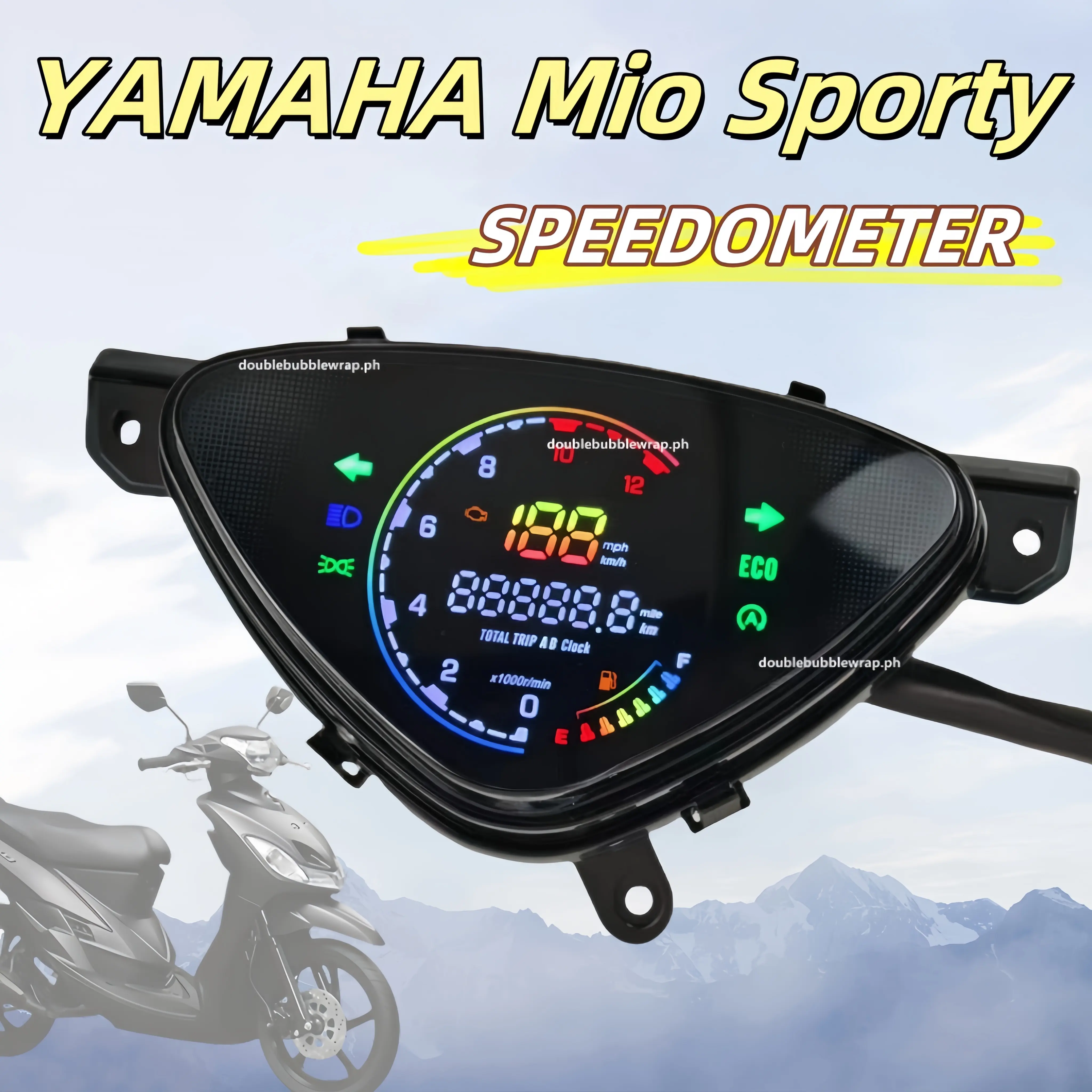 Digital LED Speedometer Odometer Tachometer FOR YAMAHA Mio Sporty Mio ...