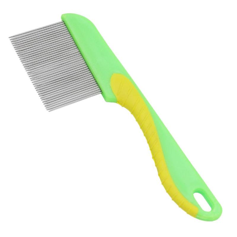 Product Introduction of Pet Flea Comb Dog Cat Hair Comb Stainless Steel Needle Comb Fur P9O2 9