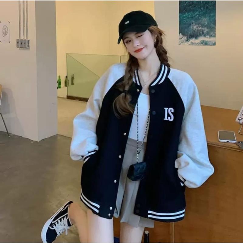 IS BORDIER VARSITY JAKET BASEBALL OVERSIZE | JAKET BOMBER WANITA | VARSITY JAKET TERBARU 1