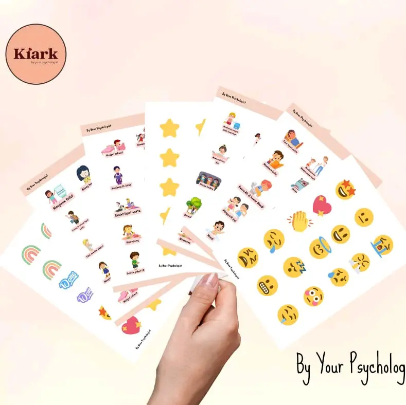 sticker anak label reward untuk chart