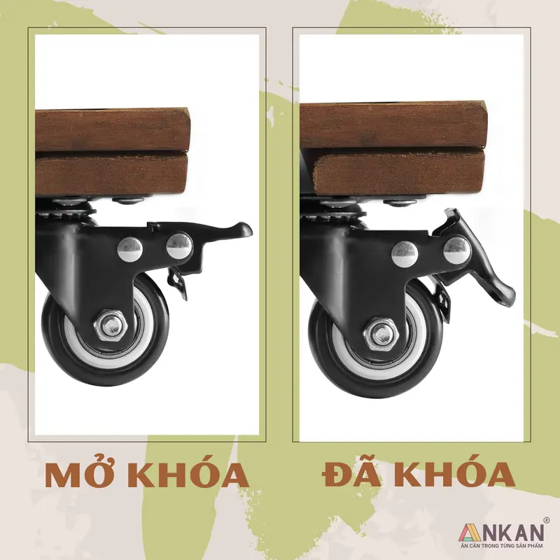 Đế Lót Chậu Cây Cao Cấp ANKAN, Tròn Màu Đen, Đường Kính 35cm, Chịu tải 150Kg 4