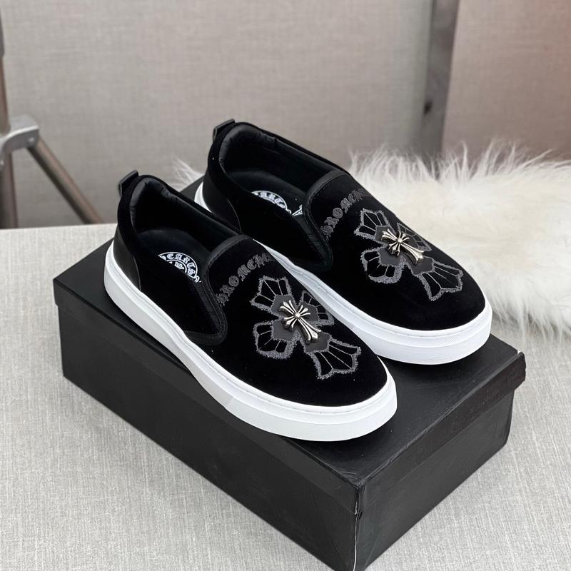  ￼Giày Lười Nam Chorme Heart Đính Họa Tiết Chữ T Cực Đẹp - Giày Lười Nam Chất Da Cao Cấp 