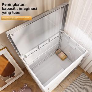 Kotak Penyimpanan, untuk Pelbagai Isi Rumah, Kapasiti Besar, untuk Pakaian dan Kuilt, Kotak Penyusun untuk Mainan dan Anak Patung, Kabinet Penyimpanan Boleh Dilipat Supplies wardrobes penyangkut pakaian & cangkuk