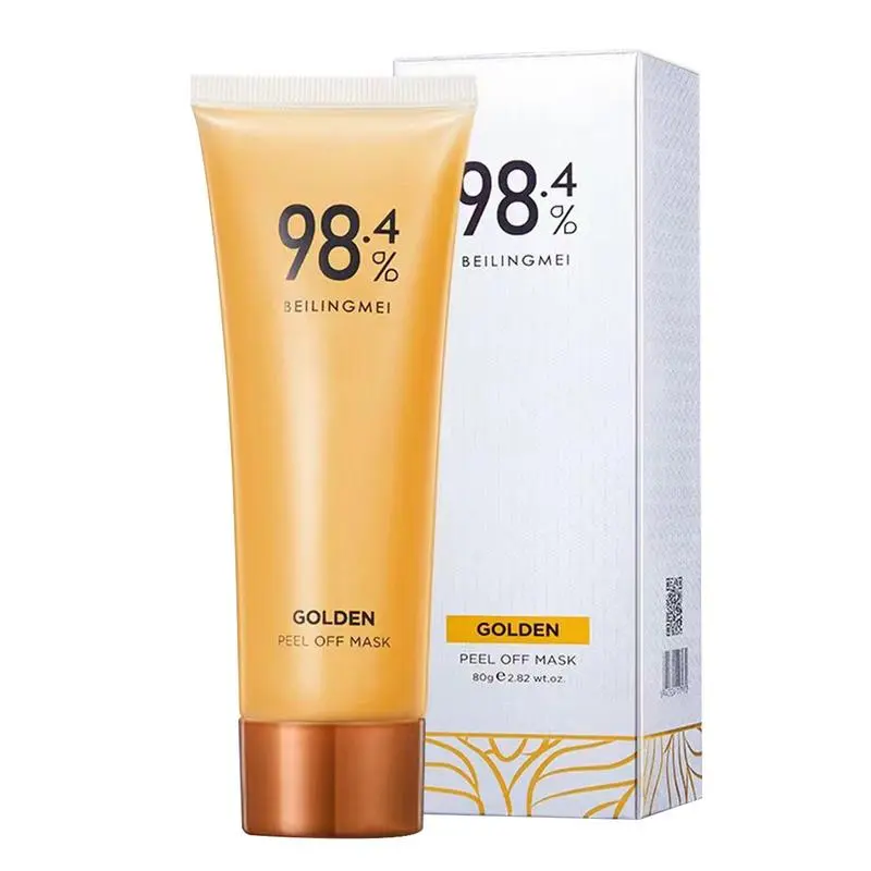 Gold Foil Peel-Off Masque Firming facial mask for Women 98.4% Beilingmei Gold Foil Peel-Off Mask for Rough Large Pores