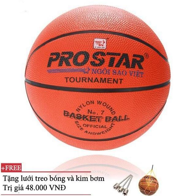 Quả bóng rổ cao su Prostar số 7 (màu cam) 0