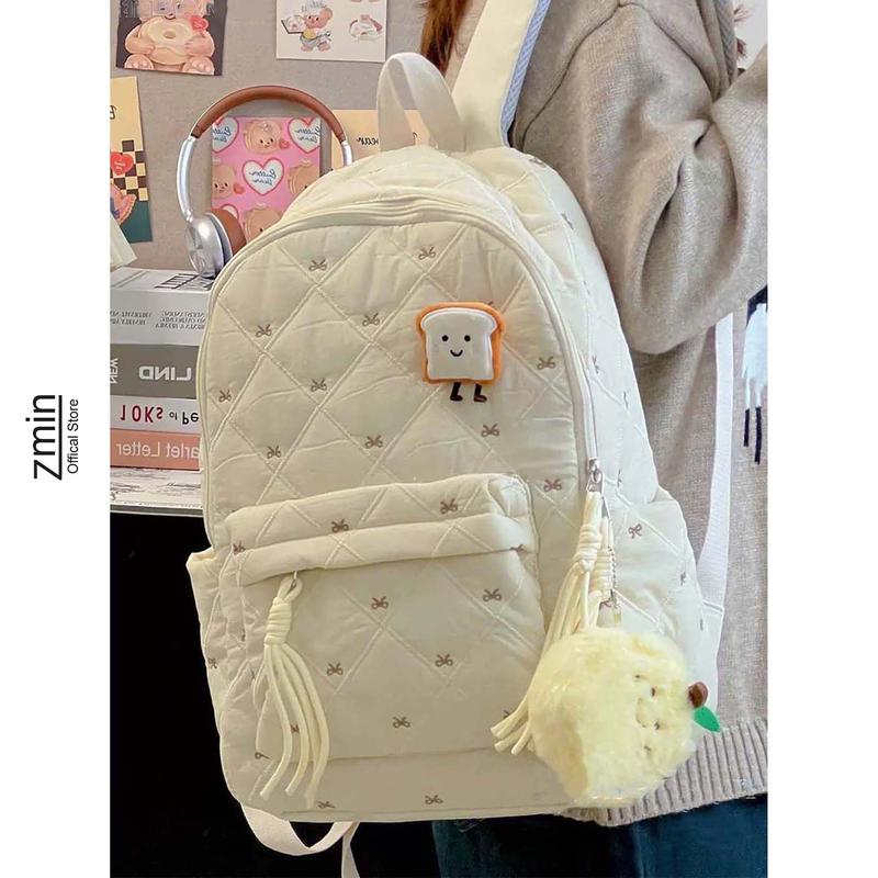Balo nữ đi học họa tiết nơ thời trang Zmin - Z001