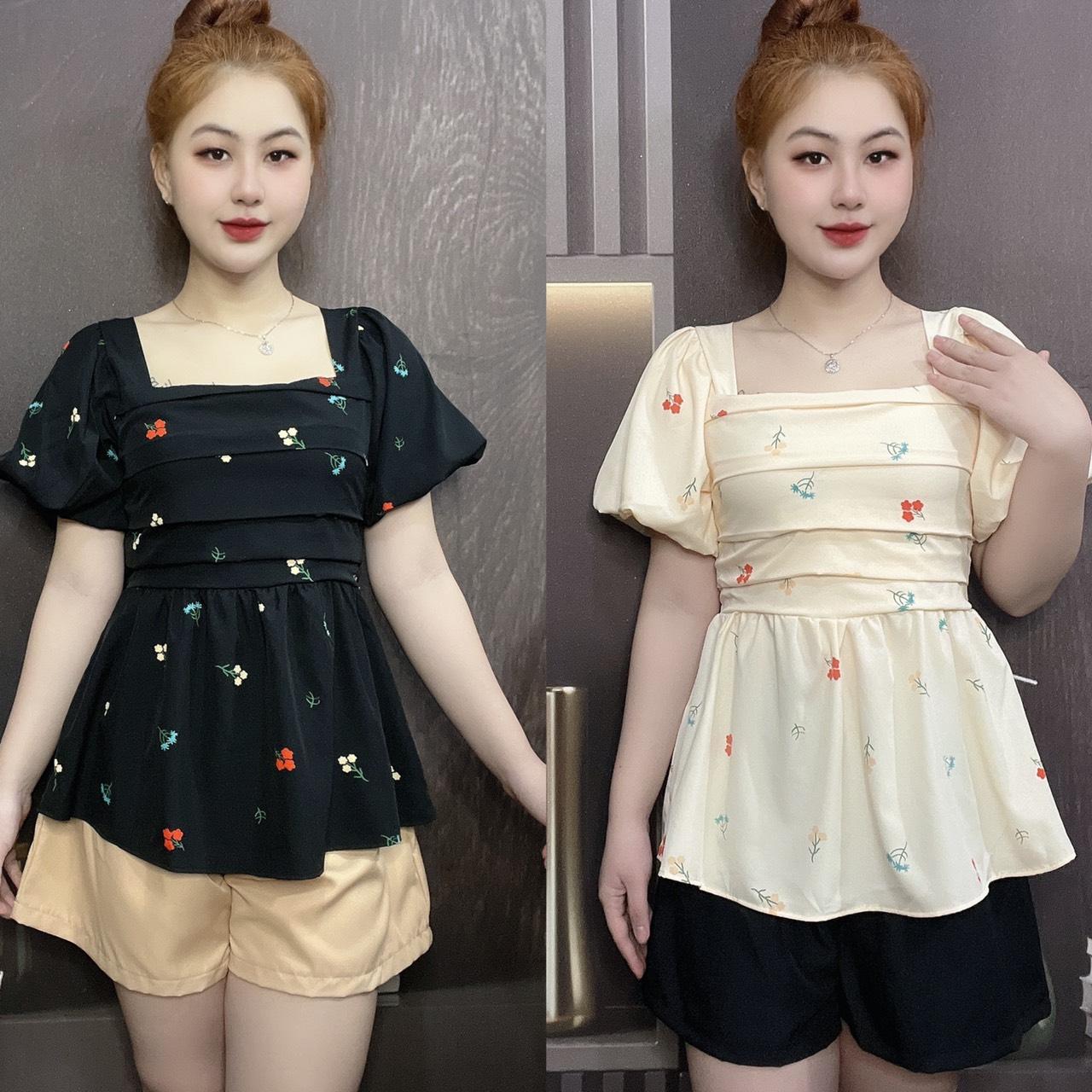 [Sale 89k] Thời Trang Bigsize Set Quần Áo Dự Tiệc Vải Lụa Nhật 50 - 100Kg Dễ Thương Top Nữ