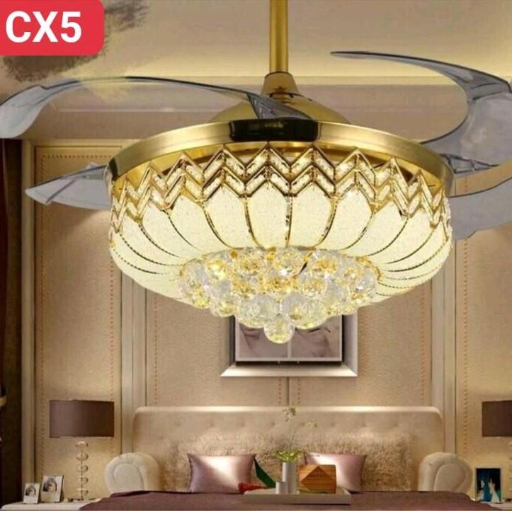 Quạt Trần Động Cơ Công Suất 90w Tiết Kiệm Điện Có Đèn Led Có Điều Khiển Từ Xa. Tặng Móc Cao Su Treo Quạt bảo hành 5 năm