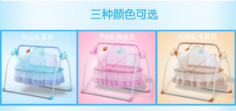 Product Introduction of Baby Electric Bassinet Baby Comfort Sleeping Basket Baby Automatic Cradle Sleep Baby Caring Fantstic Product Foldable 17