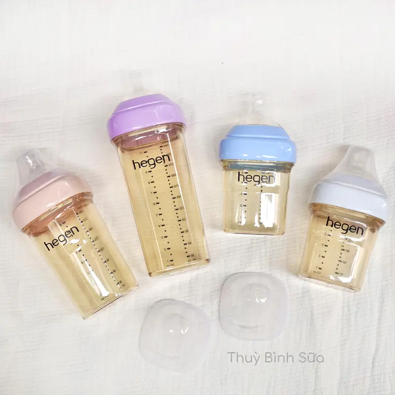 Bình Hegen Rồng Vàng/cổ Hồng/ Tím/ Xanh dương 150ml/240ml/330ml Chính Hãng 1