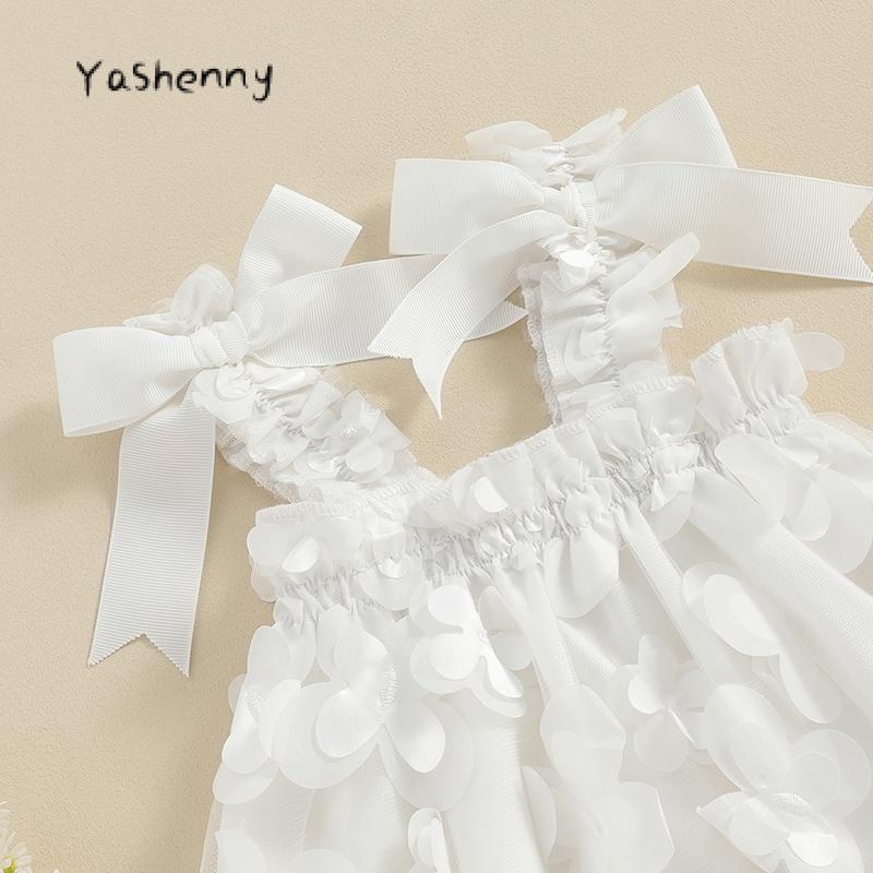 Product Introduction of Baby Girl Princess Dress Sleeveless 3D Butterfly Flower Party Tulle Dress Toddler Fairy Dress 30