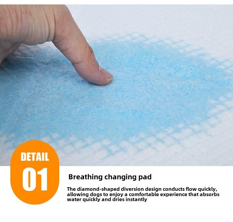 Product Introduction of Disposable Pet Pee Pads, Absorbent and Odor-Control Dog Pads, Thickened and Durable, Suitable for Home and Travel Use, Available in Multiple Sizes 5