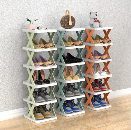 Kệ Giày Dép Chữ X 5 Tầng, Giá Đựng Để Giày Dép Đa Năng