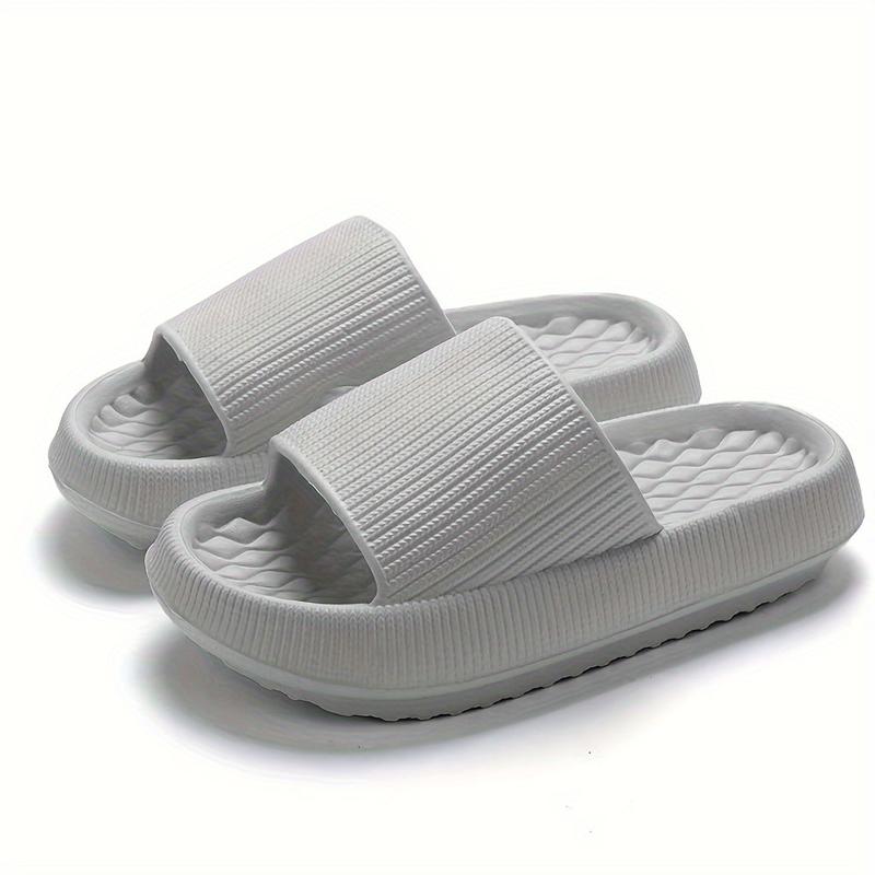 Product Introduction of Simple Solid Color Slide, Casual Open Toe Soft Sole Shoes, Comfortable Indoor Home Slippers 11