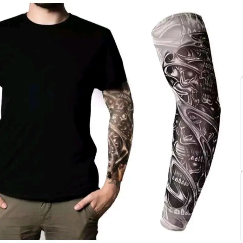 manset tangan tatto/lengan handsock tatto murah Random 6pasang 4