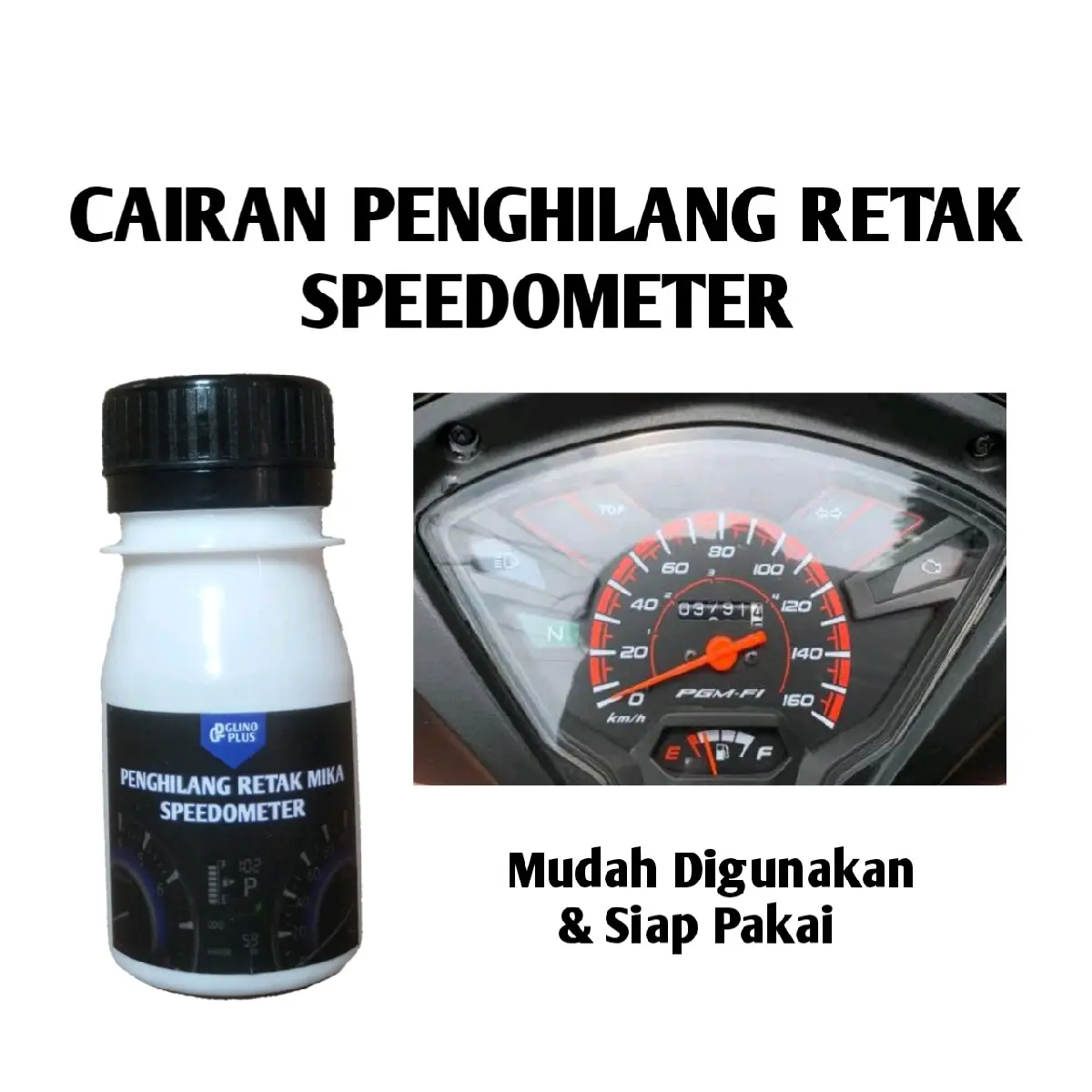 Penghilang Retak Garis Kaca Meter Spidometer Speedometer Pembersih Perawatan Motor Isi 40ml Car