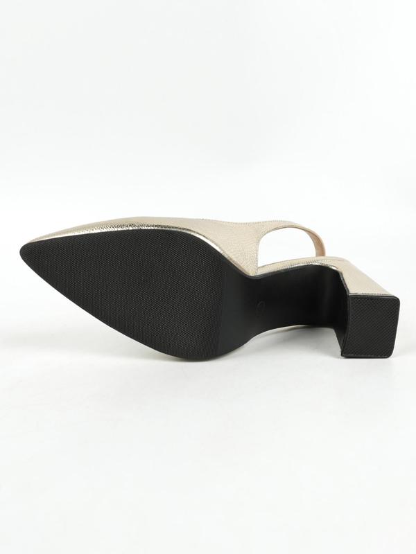 Women's Fashionable Solid Color Pointed Toe High Heels, 1 Pair Elegant Buckle Strap Slingback Shoes for Party, Daily Clothing Decor 4