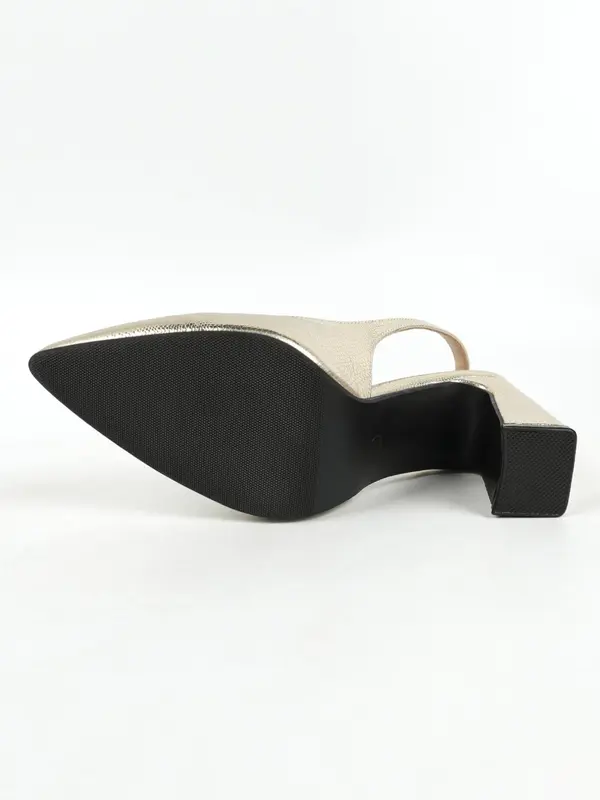Women's Fashionable Solid Color Pointed Toe High Heels, 1 Pair Elegant Buckle Strap Slingback Shoes for Party, Daily Clothing Decor 4