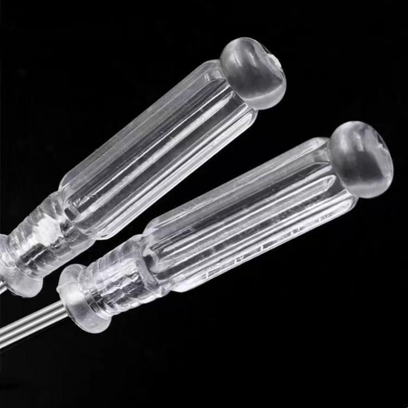 Product Introduction of Mini Screwdriver Crystal Transparent 3.0 Cross One-Word Screwdriver Multifunctional Toy Home Appliance Screwdriver 4