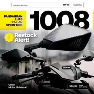 SPION DUCATI NEMO 1008 1007 XMAX ORIGINAL NEMO PCX ADV VARIO NMAX XMAX VIXION NMAX TURBO STYLO MEGAPRO UNIVERSAL Kaca Accessories tomok sonic Motorcycle
