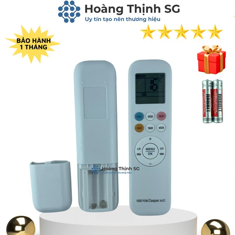 Điều khiển điều hòa CASPER mã 03, remote máy lạnh CASPER - Tặng kèm pin infrared controller 3