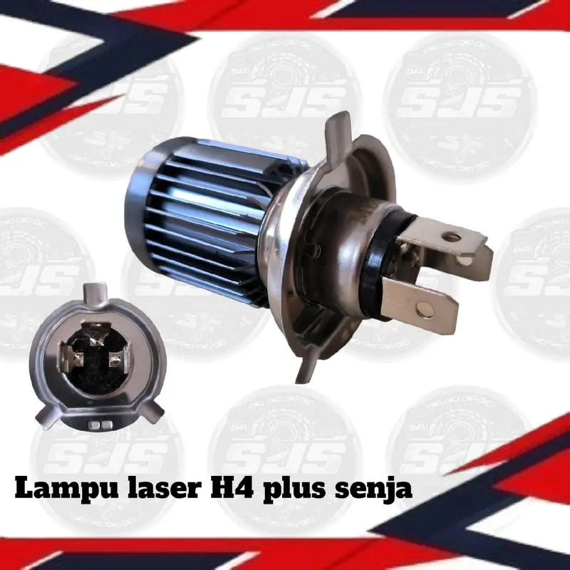 Lampu LED Utama Motor Mobil H-4 Laser D2 2 Warna Putih/Kuning & Putih/Putih DC Car 2