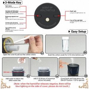 Product Introduction of Car Air Fresheners| 250ML Mini Car Oil Diffuser| 3-Mode Car Humidifiers| Portable Air Freshener Car| Chargeable Car Fresheners| Luxury Car Accessories Gift for Men Women with Night Light 9