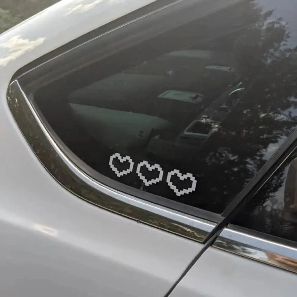 Vinyl Decal Self-adhesive Mosaic Heart Car Stickers Cool Scratch blocking Mosaic Love Car Sticker Creative Personality Car Body Decoration For Car/Laptop/Window/Motorcycle