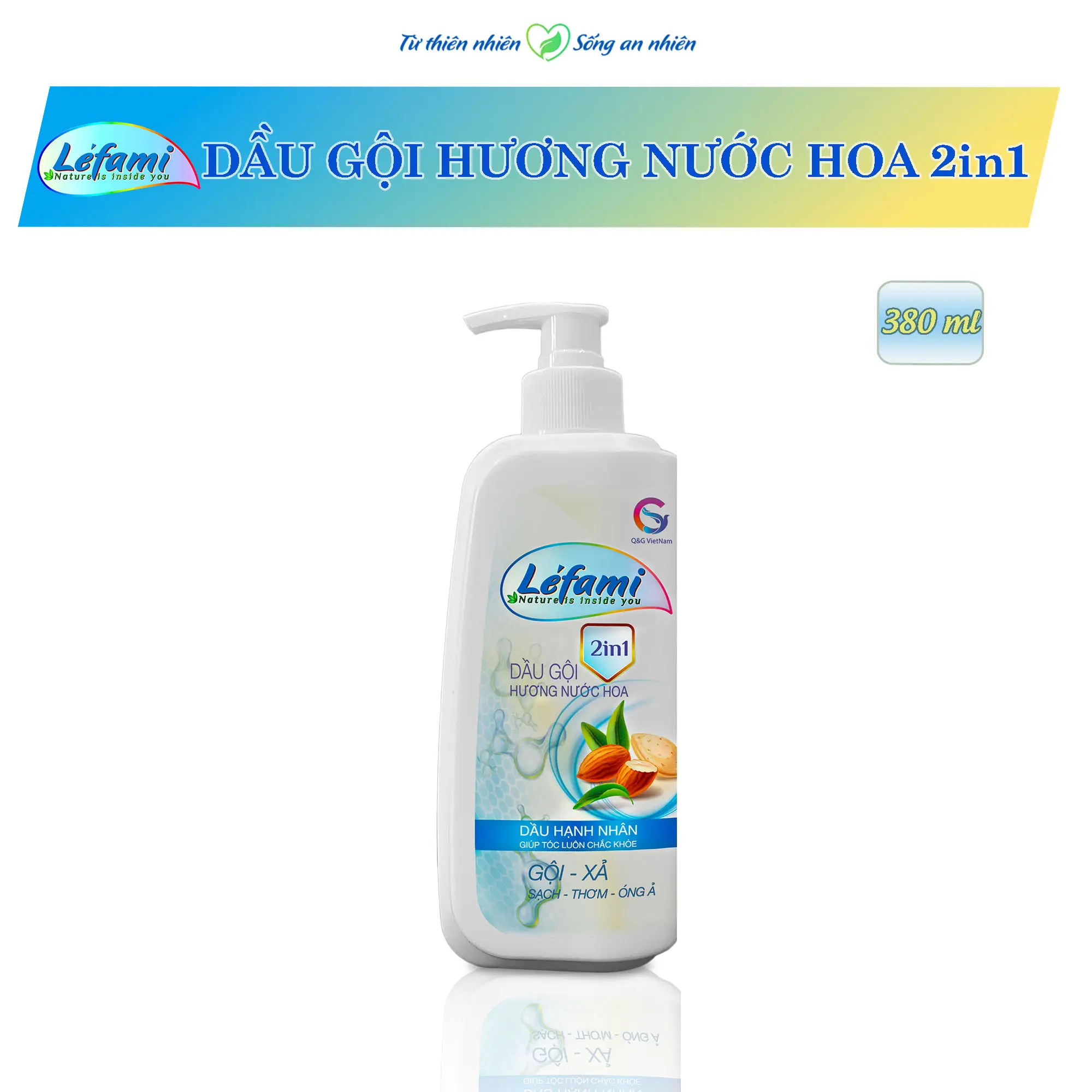 Dầu gội - xả tinh dầu hạnh nhân Le'fami dầu gội hương nước hoa 2 in 1 giúp tóc luôn chắc khỏe Dưỡng Tóc dầu gội  thảo dược dầu  gội sân  siu dầu  gội dầu gội  nữ dầu  gội dầu  gội dầu  gội daugo  inam dầu  gội bfo  dầu dầu  gội dầu  gội dầu  gội daugoixa
