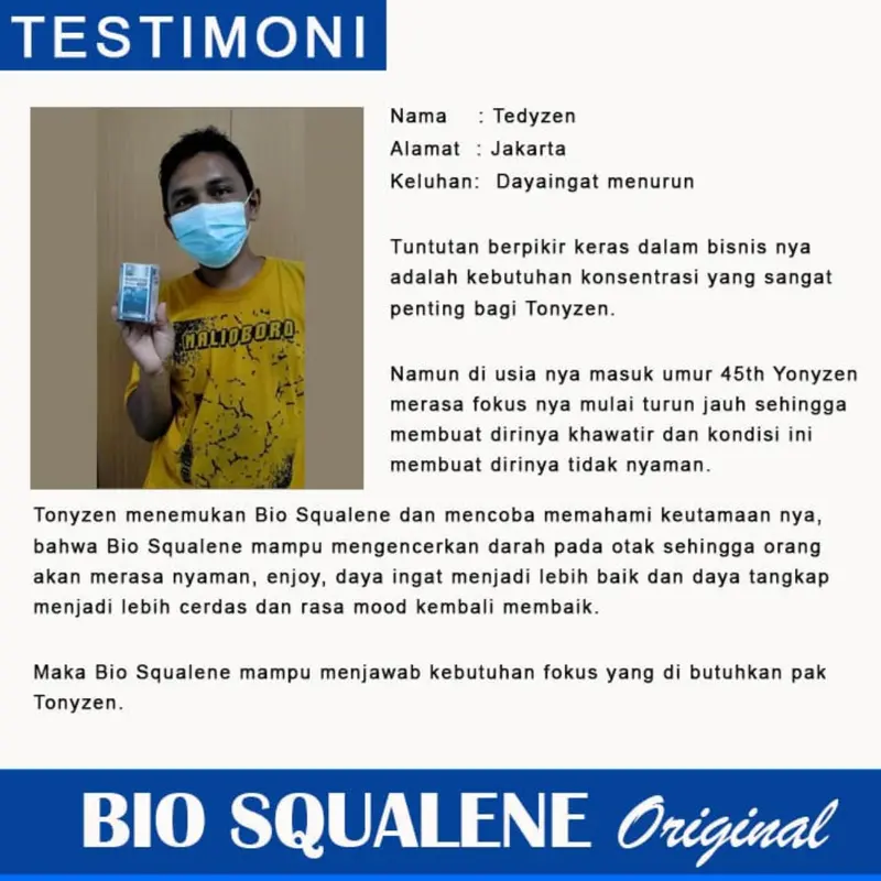 0bat Nutrisi Otak Cepat Cerdas, 0bat Meningkatkan Konsentrasi Otak, 0bat Penambah Daya Fikir Anak, Peningkat Fungsi Otak, Penguat Ingatan Anak - Bio Squalene 1