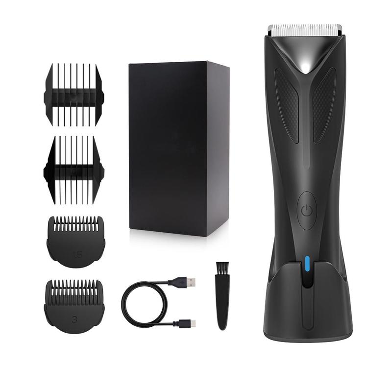 Cordless Electric Shaver, 1 Count Multifunctional Portable Rechargeable Hair Clipper Set, Electric Groin Hair Trimmer for Men, Stocking Fillers Gift 8