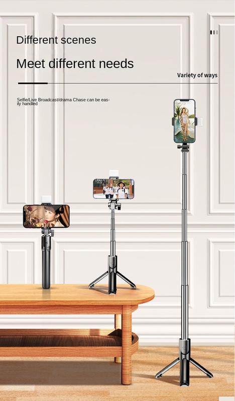 Product Introduction of Bluetooth Film Stick Integrated Floor Tripod Mobile Live Streaming Lengthened Portable Remote Control Photography Bracket Universal 1
