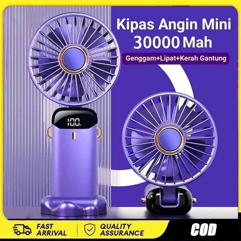 Kipas Lipat Mini Kipas Angin Kipas Kecil Portable Led 5-Speed Display ...
