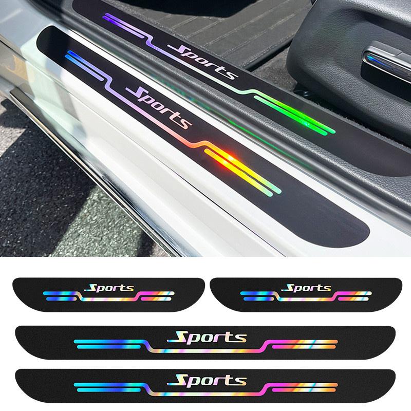 Product Introduction of Nhãn Dán Bảo Vệ Ngưỡng Cửa Xe Hơi Laser, Toyota Veloz Mới, Phản Quang Đầy Màu Sắc, Chống Trầy Xước Bệ Cửa Xe Hơi, Phụ Kiện Thể Thao TRD GR 24