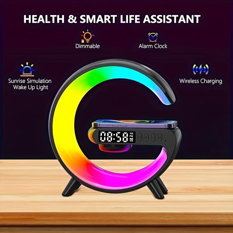Multifunction Wireless Charger Pad Stand Speaker RGB Night Light Fast Charging Station For iPhone 8-16 Samsung Xiaomi Huawei 2