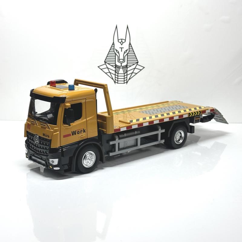 Mô Hình Xe Ôtô Kim Loại 1/24 XE CỨU HỘ Dùng Để Trưng Bày Bàn Làm Việc, Làm Đồ Chơi Trẻ Em Toy